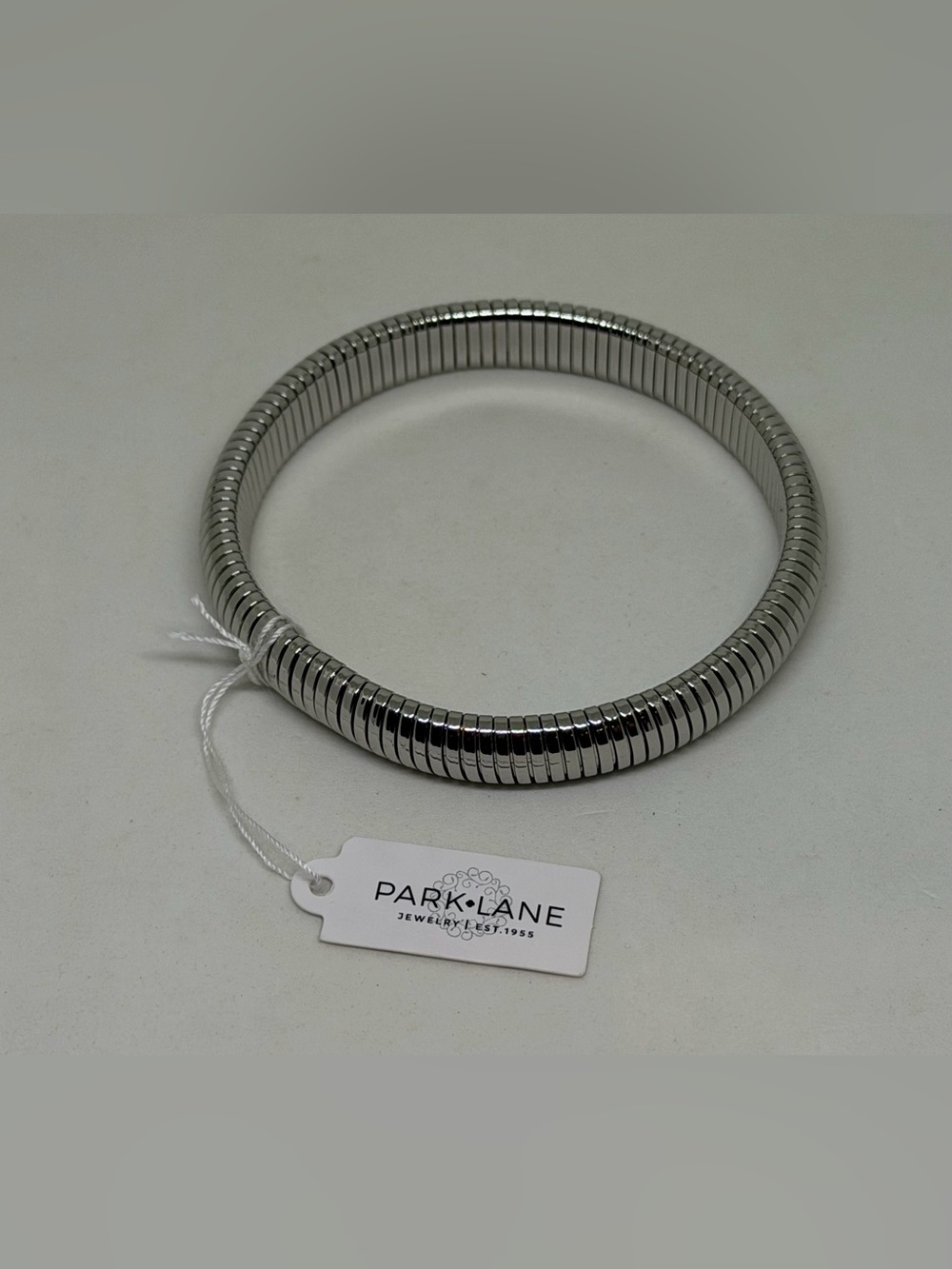 NEW Park Lane Jewelry Embraceable Stretch Bracelet Silver Bangle Ribbed Gift